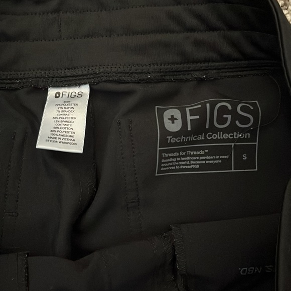 Black Figs Zamora Bottoms Size Small - Picture 2 of 3